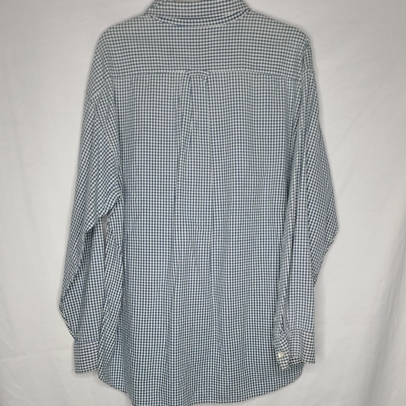 Dockers Mens XL button up long sleeve blue green - Picture 3 of 3